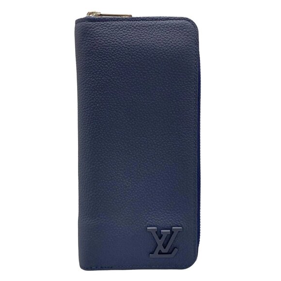 LOUIS VUITTON Zippy Wallet Vertical Rubber Marine LV Aerogram 800-071125 - Picture 1 of 11